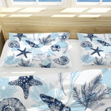 Ocean Blues Reversible Bed Cover Set