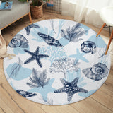 Ocean Blues Round Rug