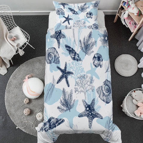 Ocean Blues Toddler Bed Set