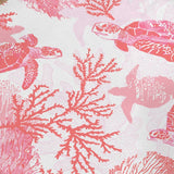 Red Coral Wonders Round Floor Mat