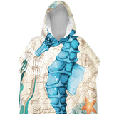 Seahorse Life Sand-Free Surf Poncho, Warm, Windproof, Changing Towel Hoodie