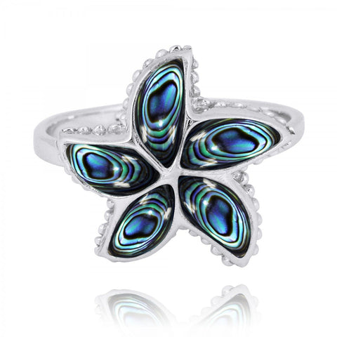 Starfish Ring with Abalone shell