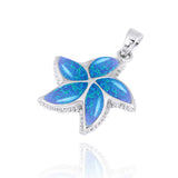 Starfish with Blue Opal Pendant