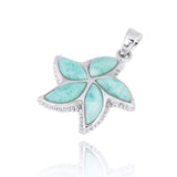 Starfish with Larimar Pendant Necklace