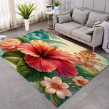 Hibiscus Flower Floor Mat