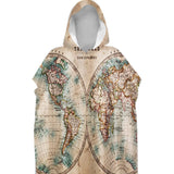 The World Sand-Free Surf Poncho, Warm, Windproof, Changing Towel Hoodie