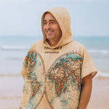 The World Sand-Free Surf Poncho, Warm, Windproof, Changing Towel Hoodie