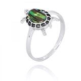 Turtle Ring with Abalone shell