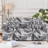 Vintage Tropical Foliage Couch Cover