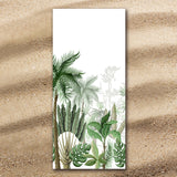 Vintage Tropical Jumbo Beach Towel