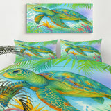 Watercolor Sea Turtle Doona Cover Set