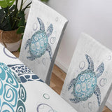 Whte Turtle Twist Chair Cover