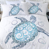 White Turtle Twist New Quilt Set