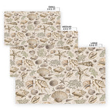 Brown Seashells Floor Mat