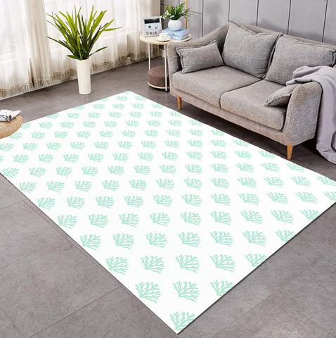Coral Mint Floor Mat
