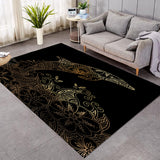 The Golden Dolphin Floor Mat