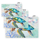 Dreamy Sea Turtle Floor Mat