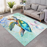 Dreamy Sea Turtle Floor Mat