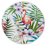 Flamingo Tropics Round Floor Mat