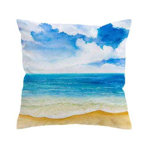 Beach Painting Outdoor Cushion Cover