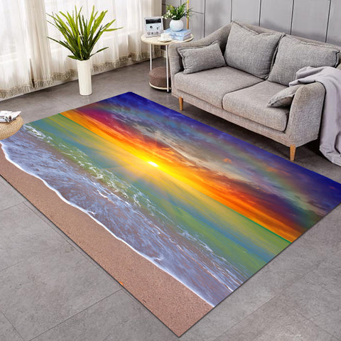 Beach Sunset Floor Mat