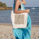 Brown Seashells Beach Tote