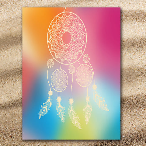 Rainbow Dreaming Jumbo Beach Towel