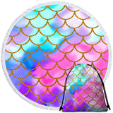 Mermaid Passion Round Beach Towel