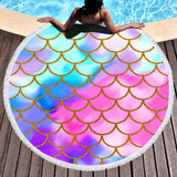 Mermaid Passion Round Beach Towel