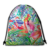 Flamingo Passion Round Beach Towel