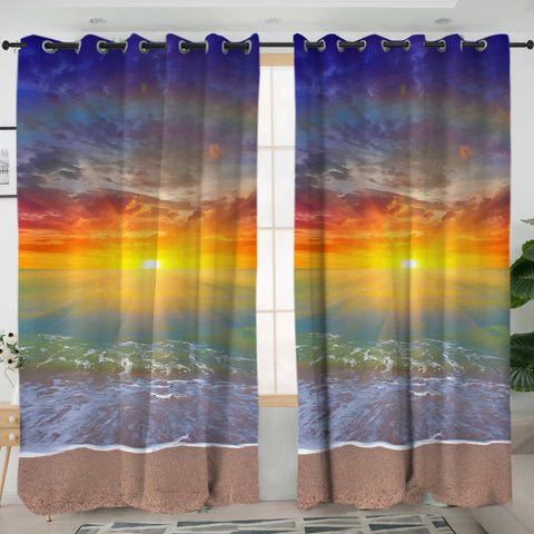 Sunset Beach Blackout Curtains
