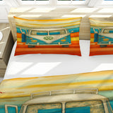 Vee Dub Sunset Reversible Bed Cover Set