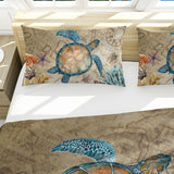 Turtle Island Reversible Bed Cover Set