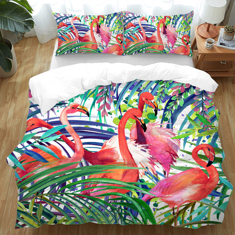 Flamingo Passion Doona Cover Set