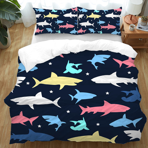 The Shark Disco Doona Cover Set