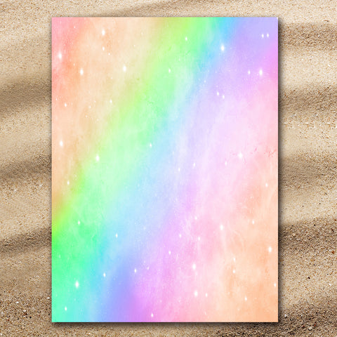 Rainbow Delight Jumbo Beach Towel