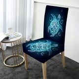 Black Turtle Twist Chair Cover