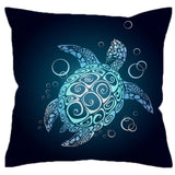 Black Turtle Twist Cushion Cover