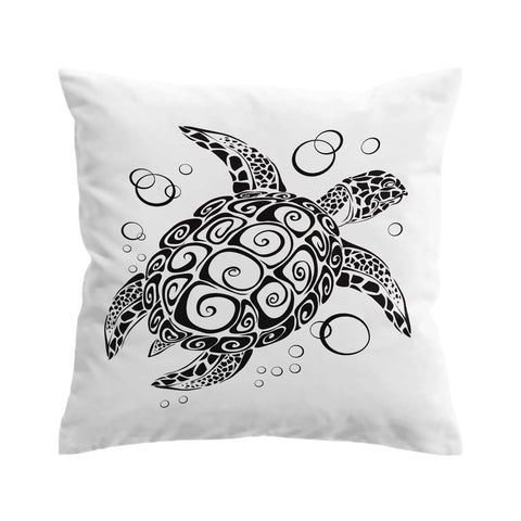 Black Turtle Twist Outdoor Cushion Cover