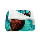 Sea Turtle Vibes Bedspread Blanket