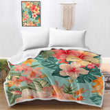 Hibiscus Passion Bedspread Blanket