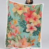 Hibiscus Passion Bedspread Blanket