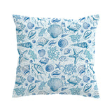 Blue Seashells Quilt Cover Set