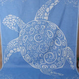 The Original Blue Turkish Turtle Beach Towel