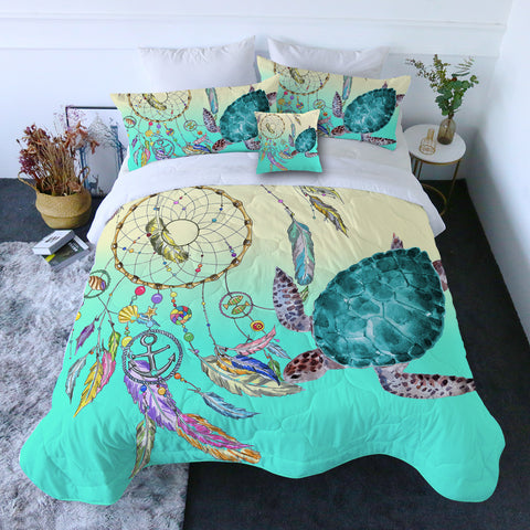 The Dreamcatcher and Sea Turtle Quilt Set