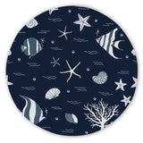 Blue Ocean Round Rug