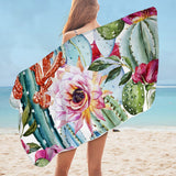 Colorful Cacti Jumbo Towel
