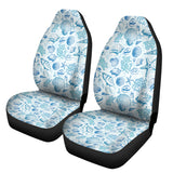 Blue Seashells Car Seat Cover