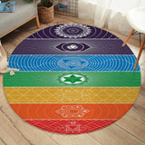 Chakra Yoga Round Floor Mat