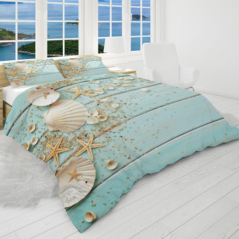 Coastal Reversible Bed Cover Set